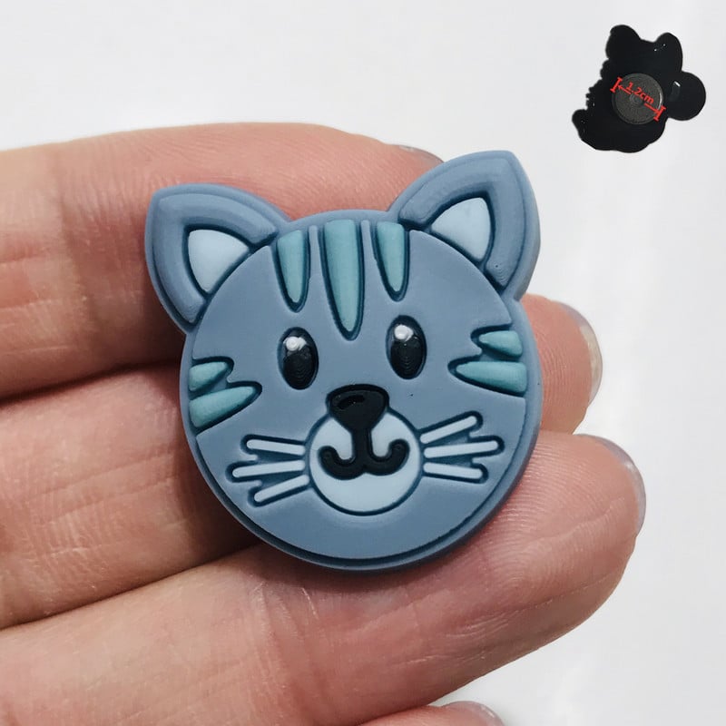 14 DB PVC Kawaii Rajzfilm Színes Állatok Hűtő Mágneses matrica Kutya Láng Madár Tigris Csont Macska Hűtőmágnesek Gyerekek Ajándékok