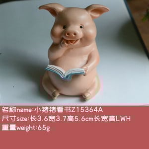 Mielas kiaulytės ornamentas rožinė kiaulė figūrėlė gyvūnas modelis automobilio ornamentas lėlių namelio dekoras mikro kraštovaizdžio dekoras