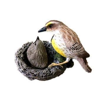 Творчески орнаменти за хранене на птици дворна градина ръчно рисувана имитация на кацащи птици пейзаж декорация на занаяти