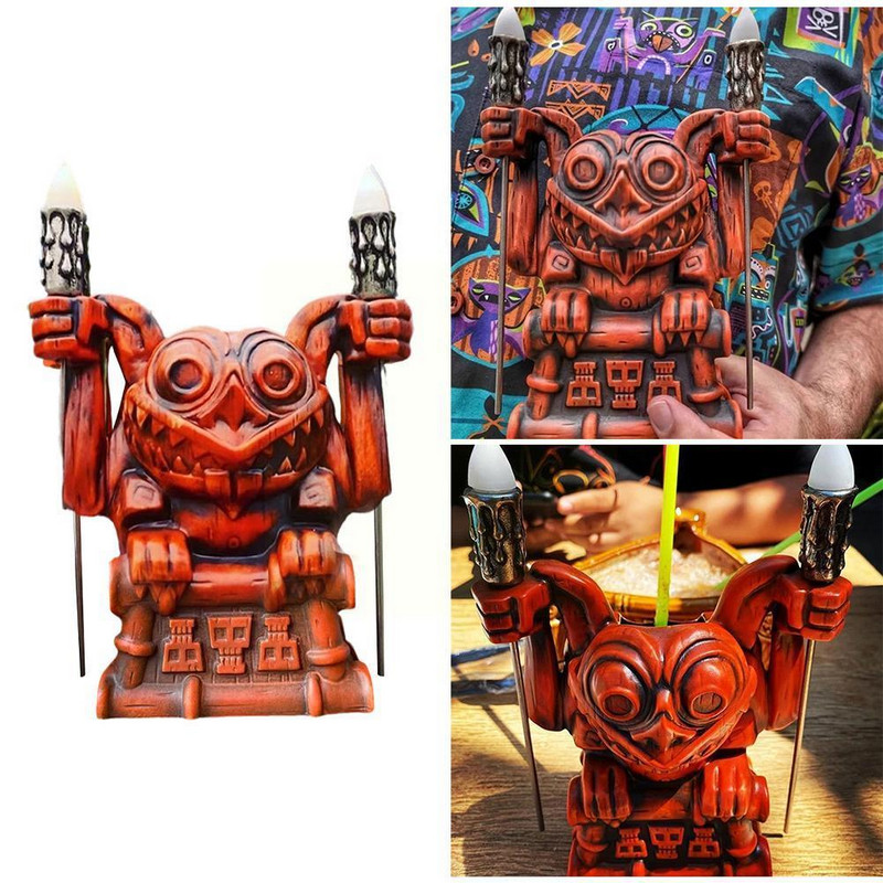 Haunted Mansion Gargoyle Tiki Cup bögre Gargoyle Díszek Acél iható dekoráció otthonra 2022 újévi dekorációs ajándék 2022 E7v2