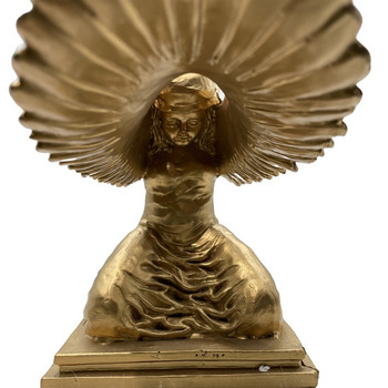 Ark Angel Statue Innovative Ark Angel Statue Διακοσμητικό ειδώλιο ρητίνης Gold Finish Statue for Indoor Outdoor Movie Props