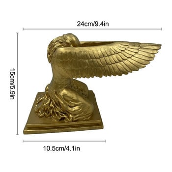 Ark Angel Statue Innovative Ark Angel Statue Διακοσμητικό ειδώλιο ρητίνης Gold Finish Statue for Indoor Outdoor Movie Props