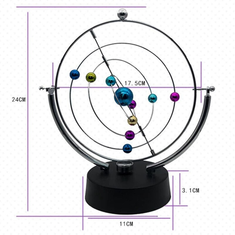 Kinetic Art Asteroid - Elektronikus Perpetual Motion asztali játék otthoni dekoráció