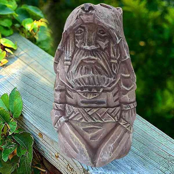 4 τμχ Άγαλμα Βάρβαρων Βίκινγκ Ρητίνη Crafts Thor Odin Tyr Ulfhednar Norse Pagan Statue Εξωτερικός κήπος Διακόσμηση σπιτιού