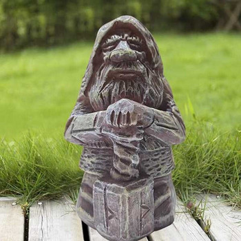 4 τμχ Άγαλμα Βάρβαρων Βίκινγκ Ρητίνη Crafts Thor Odin Tyr Ulfhednar Norse Pagan Statue Εξωτερικός κήπος Διακόσμηση σπιτιού