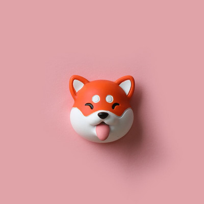 Ζώο ρητίνης Corgi Shiba Inu Pig Cow Ψυγείο Μαγνήτης Κινούμενα σχέδια Χαριτωμένο δημιουργικό μαγνήτης Διακόσμηση τηλεφώνου Μαγνήτης εξόδου αέρα αυτοκινήτου