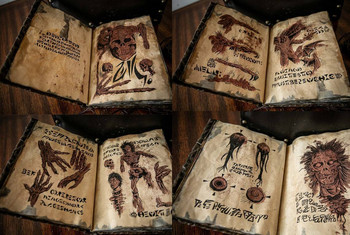 Necronomicon Evil Dead Book Кожен бележник Декорация на дневник с твърди корици Evil Dead Book Horror Movie Prop Decor