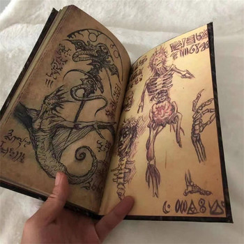 Necronomicon Evil Dead Book Кожен бележник Декорация на дневник с твърди корици Evil Dead Book Horror Movie Prop Decor