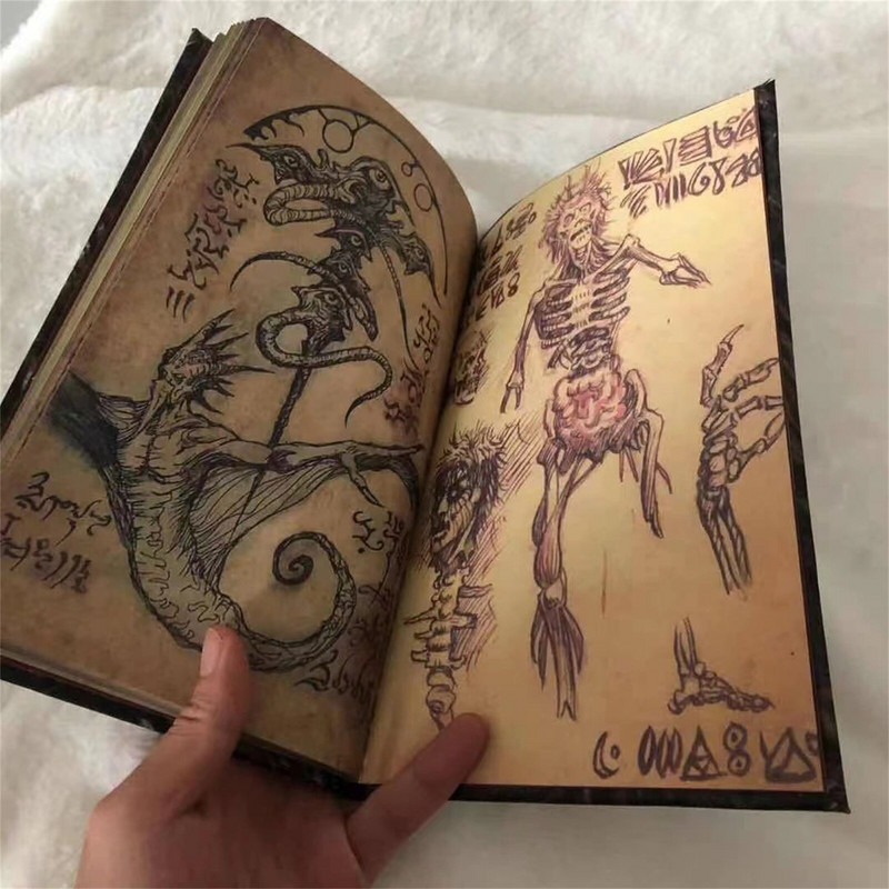 Necronomicon Evil Dead Book bőr jegyzetfüzet kemény fedeles folyóirat dekoráció Evil Dead könyv horror film kellék dekoráció