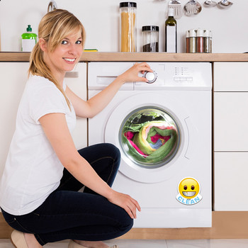 Funny Emoji Poop Devil Poo Dirty Clean Голям магнит за съдомиялна машина, двустранни магнитни табели Стикери за индикатор за съхранение в кухнята
