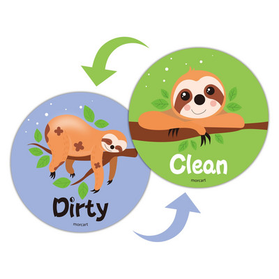 Juokingi jaustukai, velnias kakas, purvinas švarus didelis indaplovės magnetas, dvipusiai magnetiniai lipdukai, skirti virtuvės laikymo indikatoriui