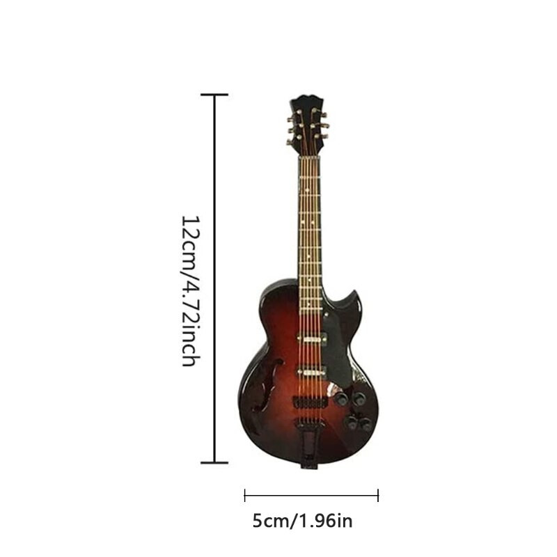 Gitár Fa miniatűr elektromos modell Otthon Nappali Könyvespolcok Étkezőasztalok Zeneszobák Szállodai bemutató díszek