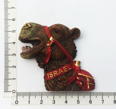 Israel Orașul antic al Ierusalimului Șapte sfeșnice Magnet pentru frigider 3D Suvenir de călătorie Autocolante magnetice pentru frigider