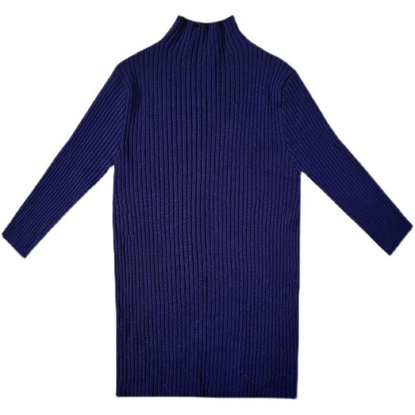 Γυναικείο πουλόβερ με μανίκια 3/4 και ψηλό γιακά πόλο