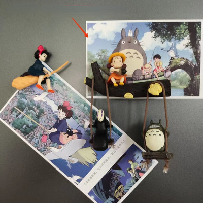 Witch`s Homecoming Kaonashi Kiki Totoro Anime Post-it Notes Μαυροπίνακας Ψυγείο Μαγνήτης Στικ Σταθερές Διακοσμήσεις