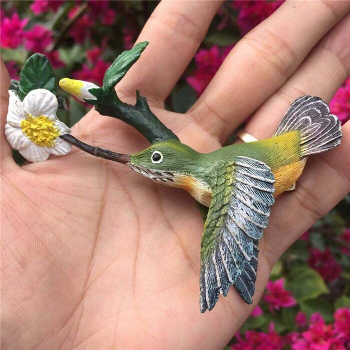QIQIPP madárgyanta szívó dekoratív mágnes, kolibri