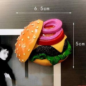 Hűtőmágnes Mesterséges Élelmiszer Hűtőszekrény Mágnes Kenyér Tojás Zöldségek Mágneses Otthoni Dekorációk Re-ment Ajándékok Otthoni Kiegészítők