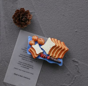 Hűtőmágnes Mesterséges Élelmiszer Hűtőszekrény Mágnes Kenyér Tojás Zöldségek Mágneses Otthoni Dekorációk Re-ment Ajándékok Otthoni Kiegészítők