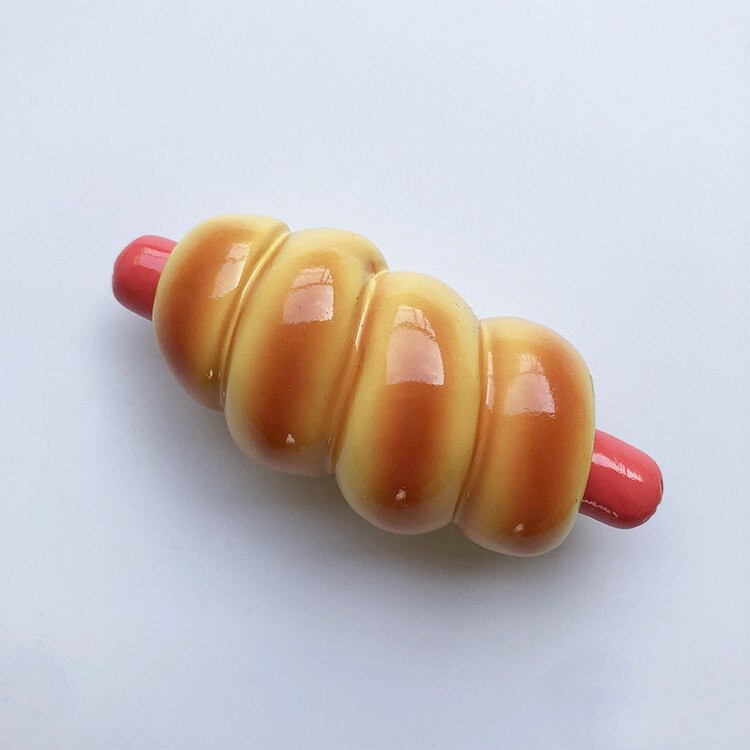 Rankų darbo dažytos dešros duonos šypsenėlių kiaušinis 3D šaldytuvo magnetai turizmo suvenyrai šaldytuvo magnetiniai lipdukai