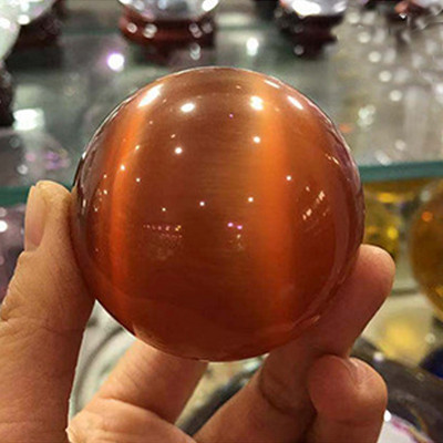 40/50/60MM Gražūs, reti natūralūs katės akių akmeniniai rutuliukai, kvarciniai krištolo reiki gydomoji sfera biuro namų dekoras