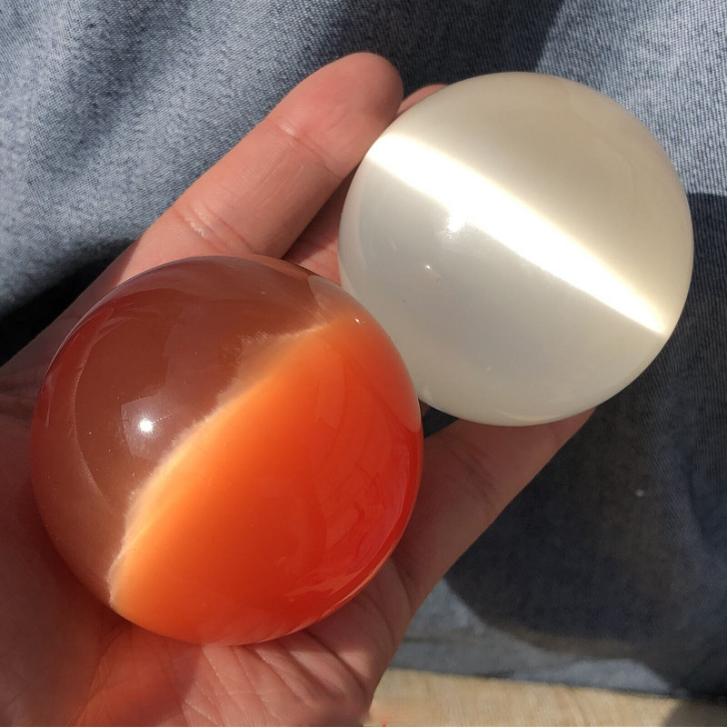 40/50/60MM Gražūs, reti natūralūs katės akių akmeniniai rutuliukai, kvarciniai krištolo reiki gydomoji sfera biuro namų dekoras