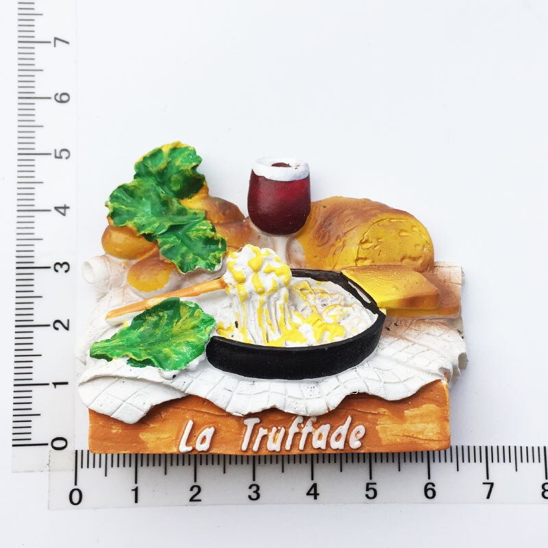 Kézzel készített festett Svájc holland sajtfondü 3D hűtőmágnesek turisztikai ajándéktárgyak hűtőszekrény mágneses matricák