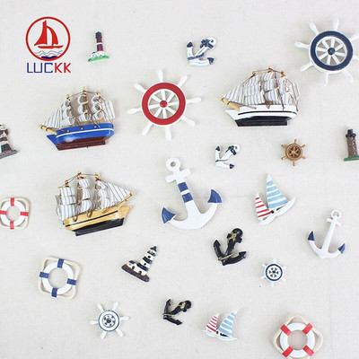 LUCKK 2020 New Arrivals 1PC Sailing Boat Refrigerator Magnets Mini Magnet Refrigerator Αυτοκόλλητο Αναμνηστικό BXT-10