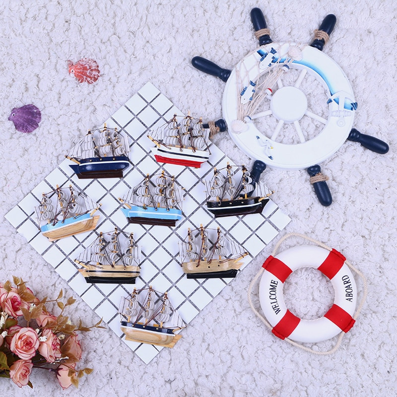 LUCKK 2020 Noutăți 1 buc Magneți Frigider pentru Barcă cu Pânze Mini Magnet Autocolant Frigider Suvenir BXT-10