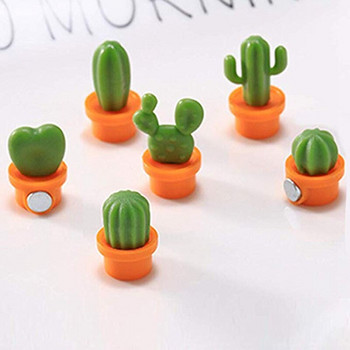 Creative 18Pcs Mini Cactus Refrigerator Magnets Locker Μαγνήτες Ψυγείου Σημείωση Μήνυμα Μαγνητικά αυτοκόλλητα για διακόσμηση γραφείου σπιτιού