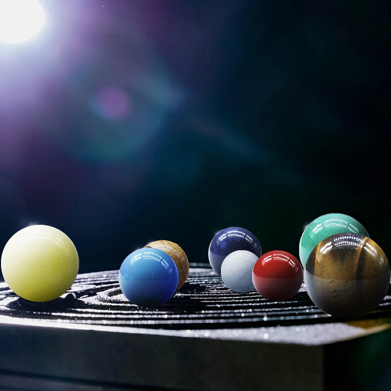 Looduslik kristall 8 9 planeeti pall Päikesesüsteem kivikvartskivid helmed tervendav Reiki tšakra energiasfäär galaktika mudelgloobus