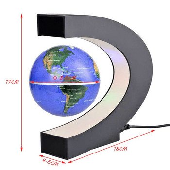 Μαγνητική αιωρούμενη σφαίρα Πλωτός παγκόσμιος χάρτης Μπάλα Λαμπερή Δροσερός φωτισμός Γραφείο Διακόσμηση σπιτιού μαγνητική υδρόγειος αιώρησης
