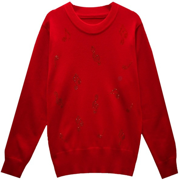 Ženska bluza s ovalnim izrezom i kamenčićima