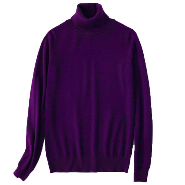 Γυναικείο casual πουλόβερ με ψηλό γιακά και μεταλλικό στοιχείο