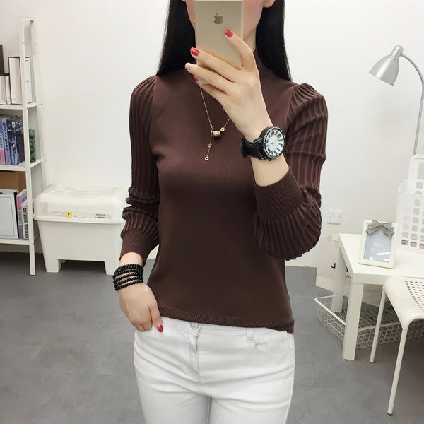 Γυναικείο μακρυμάνικο πλεκτό πουλόβερ