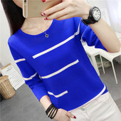 Casual γυναικεία μπλούζα - με οβάλ λαιμόκοψη