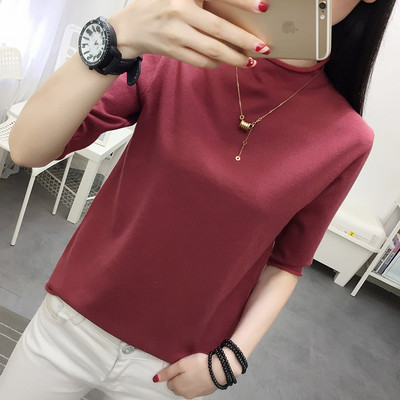 Pulover de dama subtire cu maneci 3/4