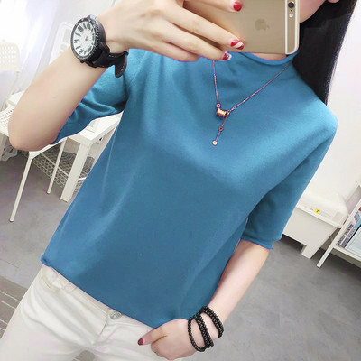 Pulover de dama subtire cu maneci 3/4