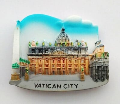 Vatican, Peru și Myanmar Thailanda Chile Insula Paștelui Magnet pentru frigider 3D Suveniruri din lume Autocol magnetic pentru frigider