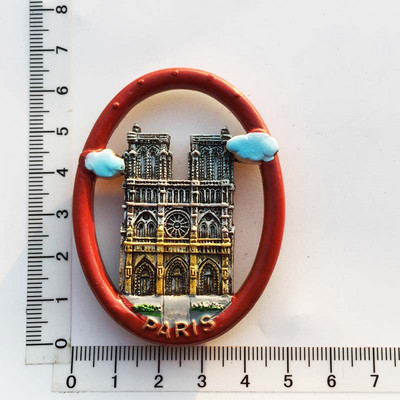 Nauja rankų darbo dažyta Triumfo arka, Eifelio bokštas, Prancūzija 3D šaldytuvo magnetai turizmo suvenyrai šaldytuvo magnetiniai lipdukai