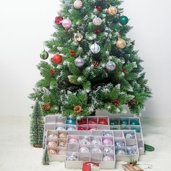 12 τμχ Χριστουγεννιάτικες μπάλες 6cm Στολίδια Αθραυστικές Διακοσμήσεις Χριστουγεννιάτικου Δέντρου Μεγάλο κρεμαστό μπιχλιμπίδι με μπάλα PVC για Χριστουγεννιάτικο πάρτι στο σπίτι