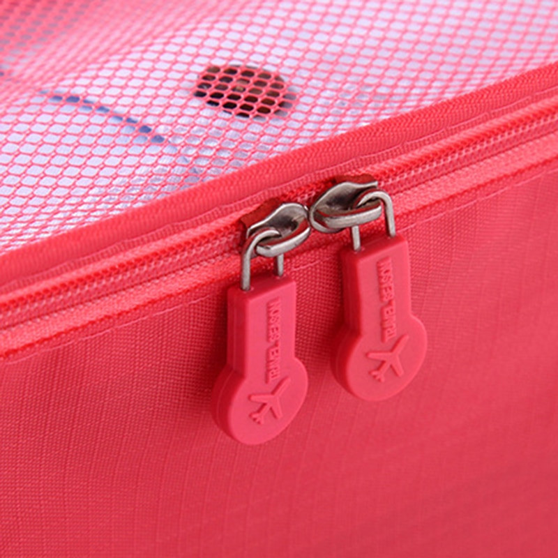 7 vnt./rinkinys Kelioniniai saugojimo krepšeliai Namų užtrauktukas Skaitmeninis duomenų kabelio laikiklis Drabužiams Batų Bagažo pakavimas Kubas lagaminas Tvarkingas maišelis