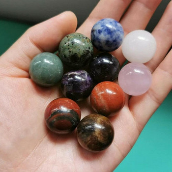 20mm Random Mixed Color Crystal Healing Gemstone Spheres Ball Stone Diy Agate Home Balls Στρογγυλά αξεσουάρ Σετ Διακόσμηση C I5n8