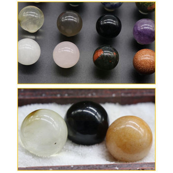 20mm Random Mixed Color Crystal Healing Gemstone Spheres Ball Stone Diy Agate Home Balls Στρογγυλά αξεσουάρ Σετ Διακόσμηση C I5n8