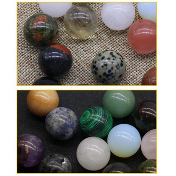 20mm Random Mixed Color Crystal Healing Gemstone Spheres Ball Stone Diy Agate Home Balls Στρογγυλά αξεσουάρ Σετ Διακόσμηση C I5n8