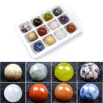 20mm Random Mixed Color Crystal Healing Gemstone Spheres Ball Stone Diy Agate Home Balls Στρογγυλά αξεσουάρ Σετ Διακόσμηση C I5n8