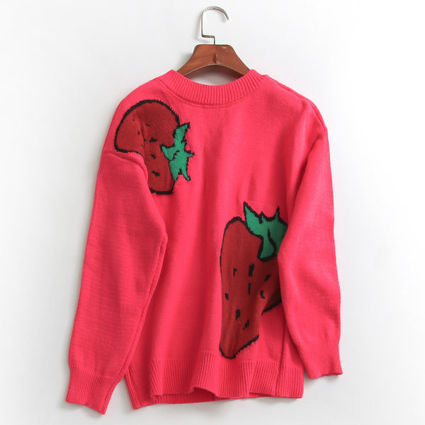 Γυναικείο χειμωνιάτικο πουλόβερ με λαιμόκοψη V και κέντημα