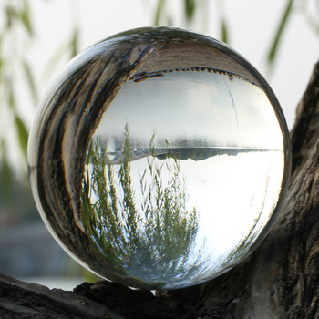 Супер прозрачна топка от кристални лещи K9, прозрачна стъклена топка за фотография, леща за гадаене, магическа сфера с основа за стойка, декор за дома