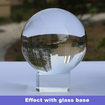 Super Clear Κρυστάλλινη μπάλα φακού K9 Διαφανές γυαλί Φωτογραφία Μαντική σφαίρα φακών μαγική σφαίρα με βάση βάσης διακόσμηση σπιτιού