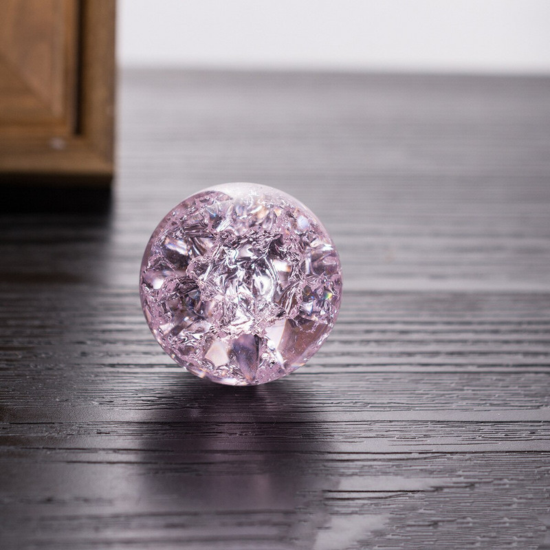 4/5 cm ledo įtrūkimo krištolinis stiklo rutulys stebuklingas Feng shui rutulys, uolos fontanas Bonsai kamuolys Svetainės namų dekoravimas