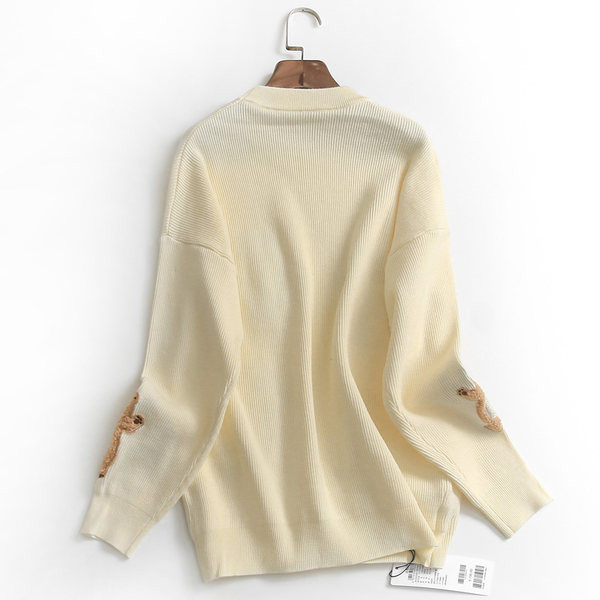 Casual γυναικείο πουλόβερ με οβάλ λαιμόκοψη